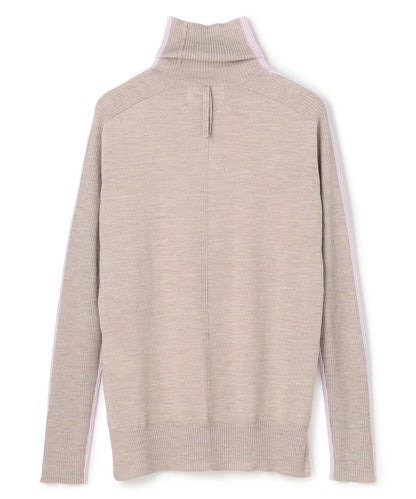 LA MONNAIE / バイカラーウールタートルニット