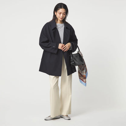 ［size SHORT/TALLあり］ニーハイフレアパンツ デニム 2 ストレッチ