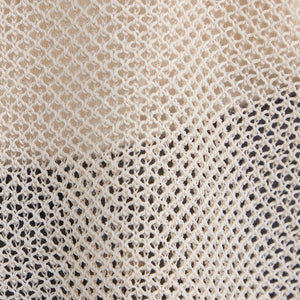 メッシュ スキッパー ニット プルオーバー -ウォッシャブル-