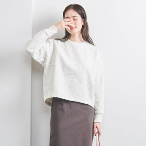 BOTANY ジャガード スウェット プルオーバー