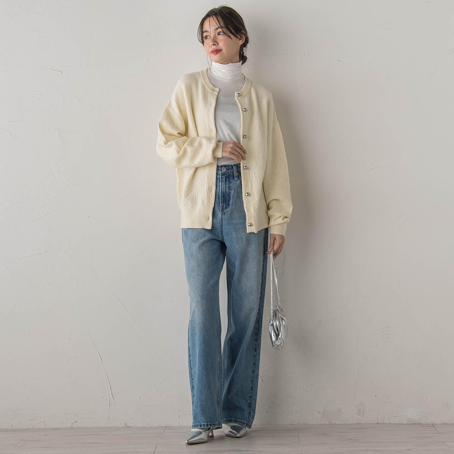 ウォッシャブルベア天竺カットソー≪洗濯機で洗える≫