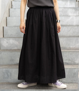 コットンキャンブリックギャザースカート