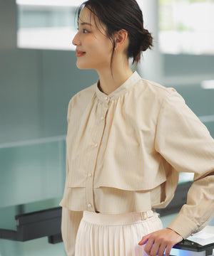 ラッフルレイヤード ブラウス