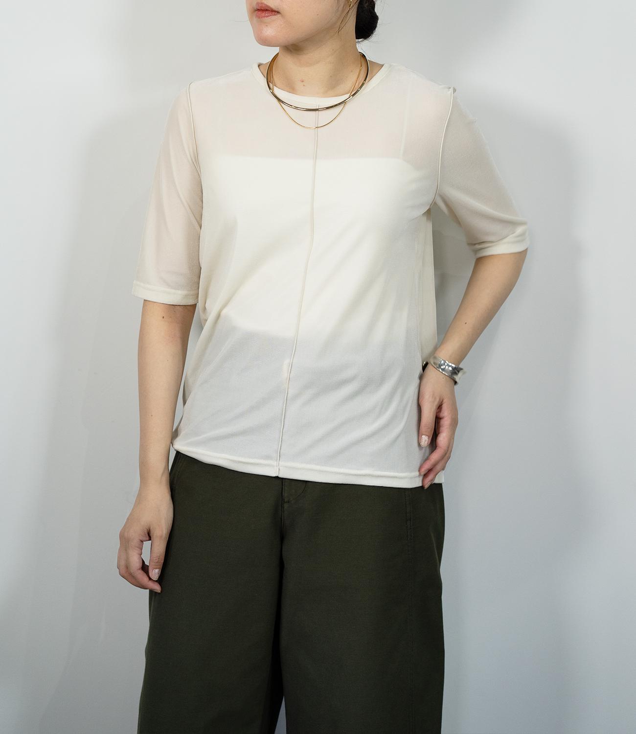 シアーベロア半袖トップス