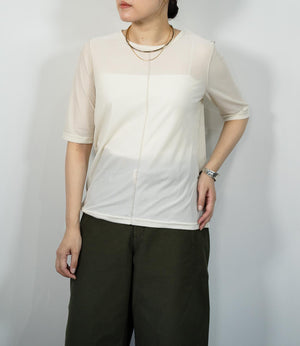 シアーベロア半袖トップス