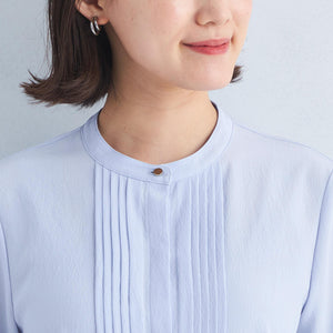 ピンタック 7分袖 ブラウス