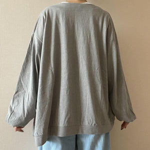 コットンジャージーオーバーカーディガン