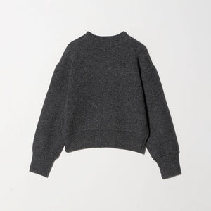 ウールブレンド シルクネップ ニットプルオーバー
