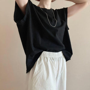 キャップスリーブボックスTシャツ