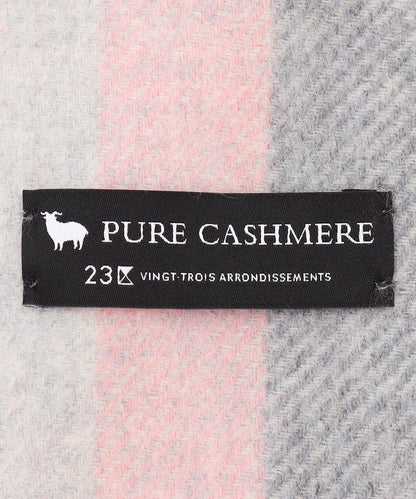 カシミヤ チェック ストール