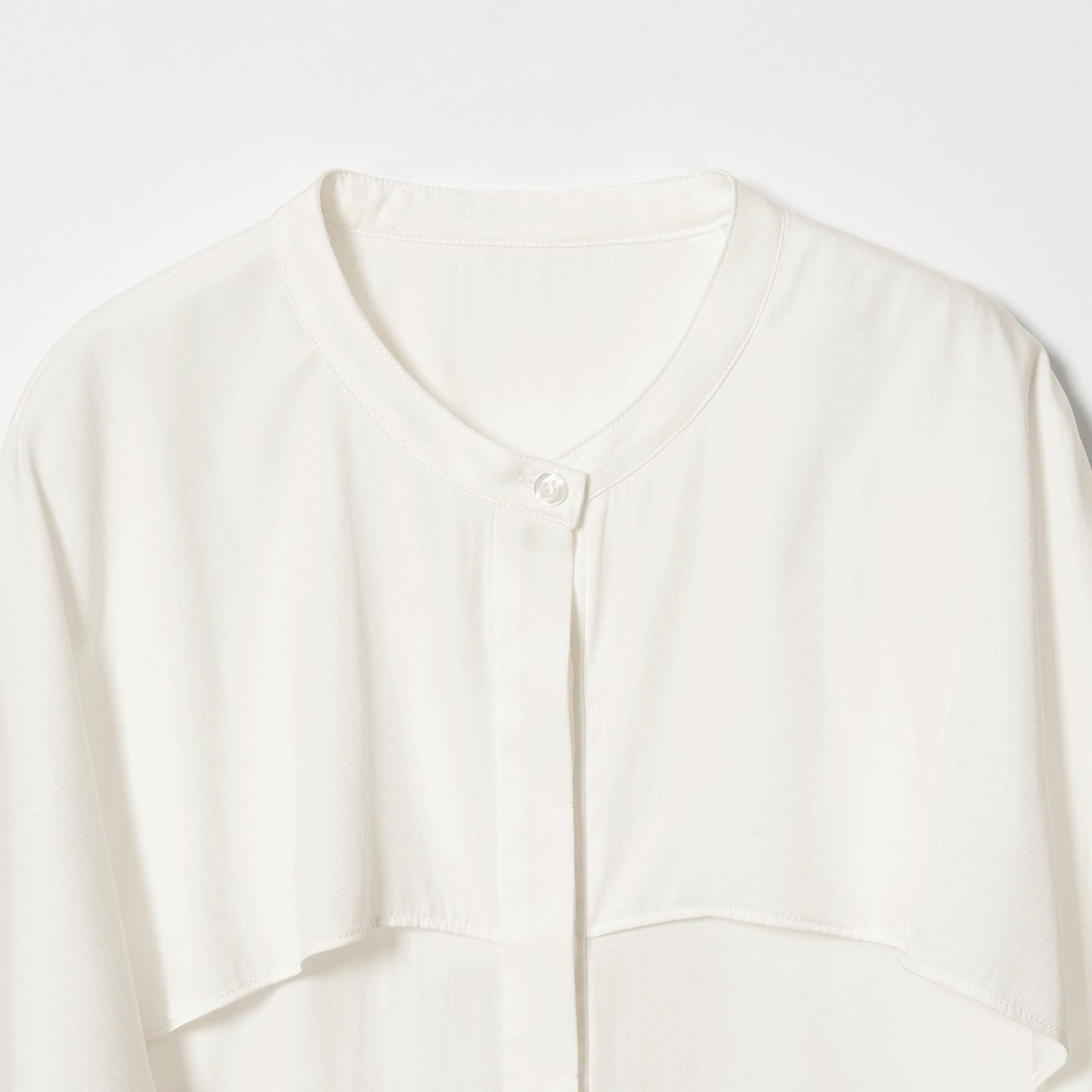 【WEB限定 Wardrobe DAILY MINIMAL】フリルレイヤーブラウス ウォッシャブル