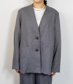 ツイードライクノーカラージャケット