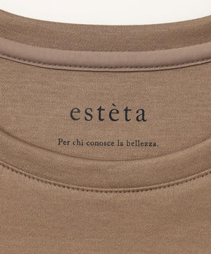 スーピマコットン プレミアムジャージー 半袖クロップド丈Tシャツ