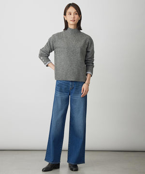BASIC STRETCH DENIM ワイド ストレート デニム