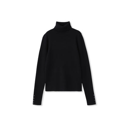 リブタートルニットプルオーバー≪手洗い可能≫