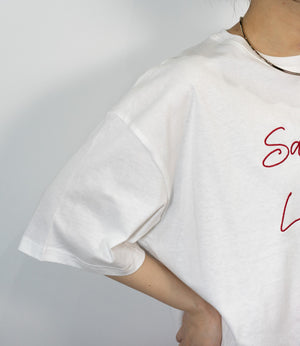 エンブロイダリークロップドTシャツ