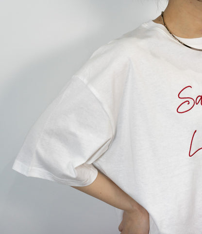 エンブロイダリークロップドTシャツ