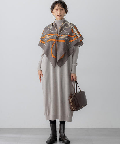 ウールカシミヤ デザイン ストール