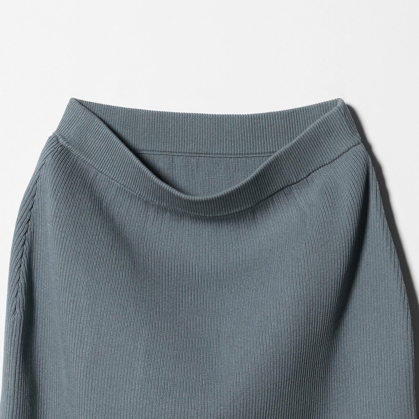 【WEB限定 Wardrobe DAILY MINIMAL】ポリエステルコットン リブニットタイトスカート ウォッシャブル