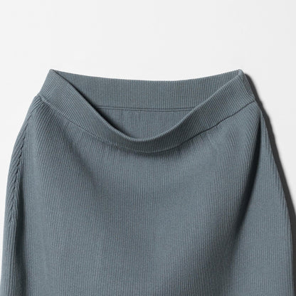 【WEB限定 Wardrobe DAILY MINIMAL】ポリエステルコットン リブニットタイトスカート ウォッシャブル