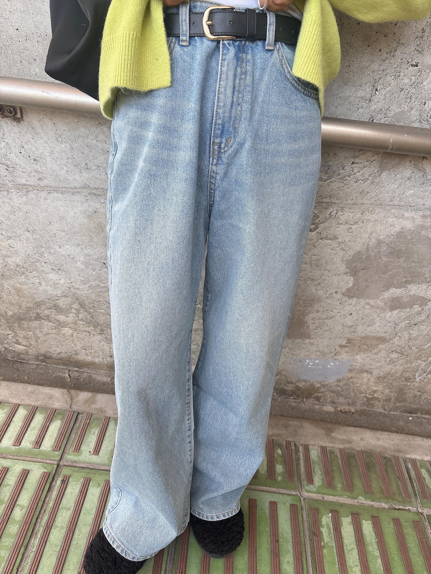 レッグラインワイドデニム