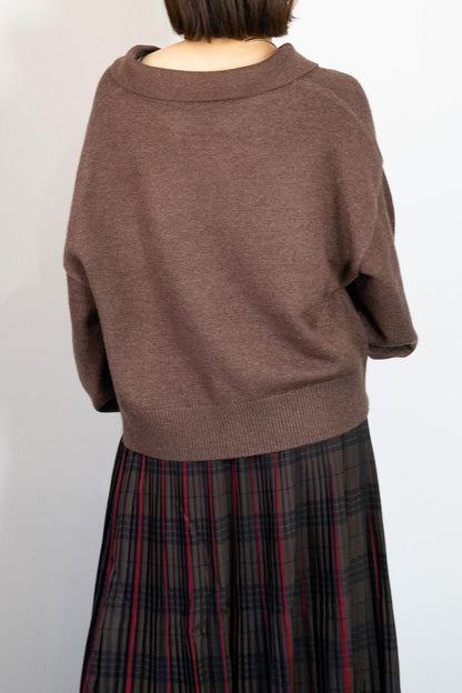 スキッパーニットプルオーバー