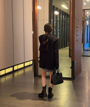 リラックスショートニットアップ