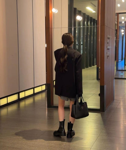 リラックスショートニットアップ