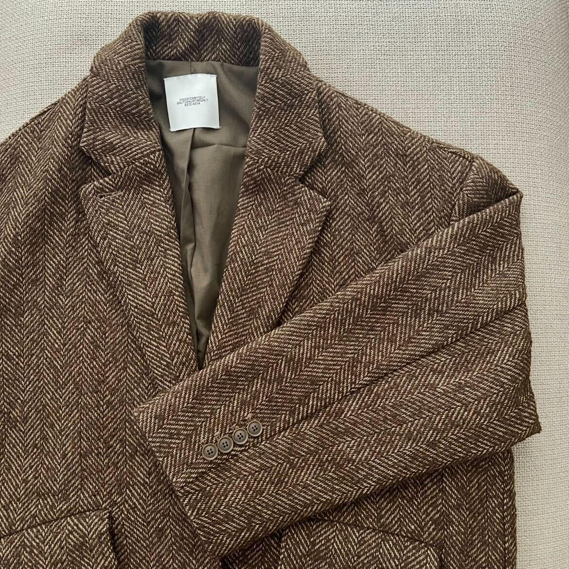 ヘリンボーンジャケットコート