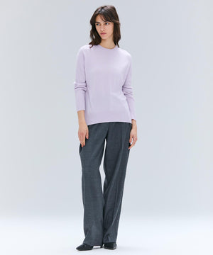 TERNES / 変形タックウールワイドパンツ