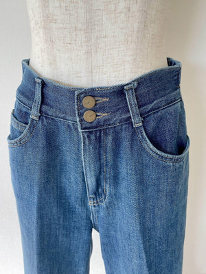 センタープレスフレアデニム