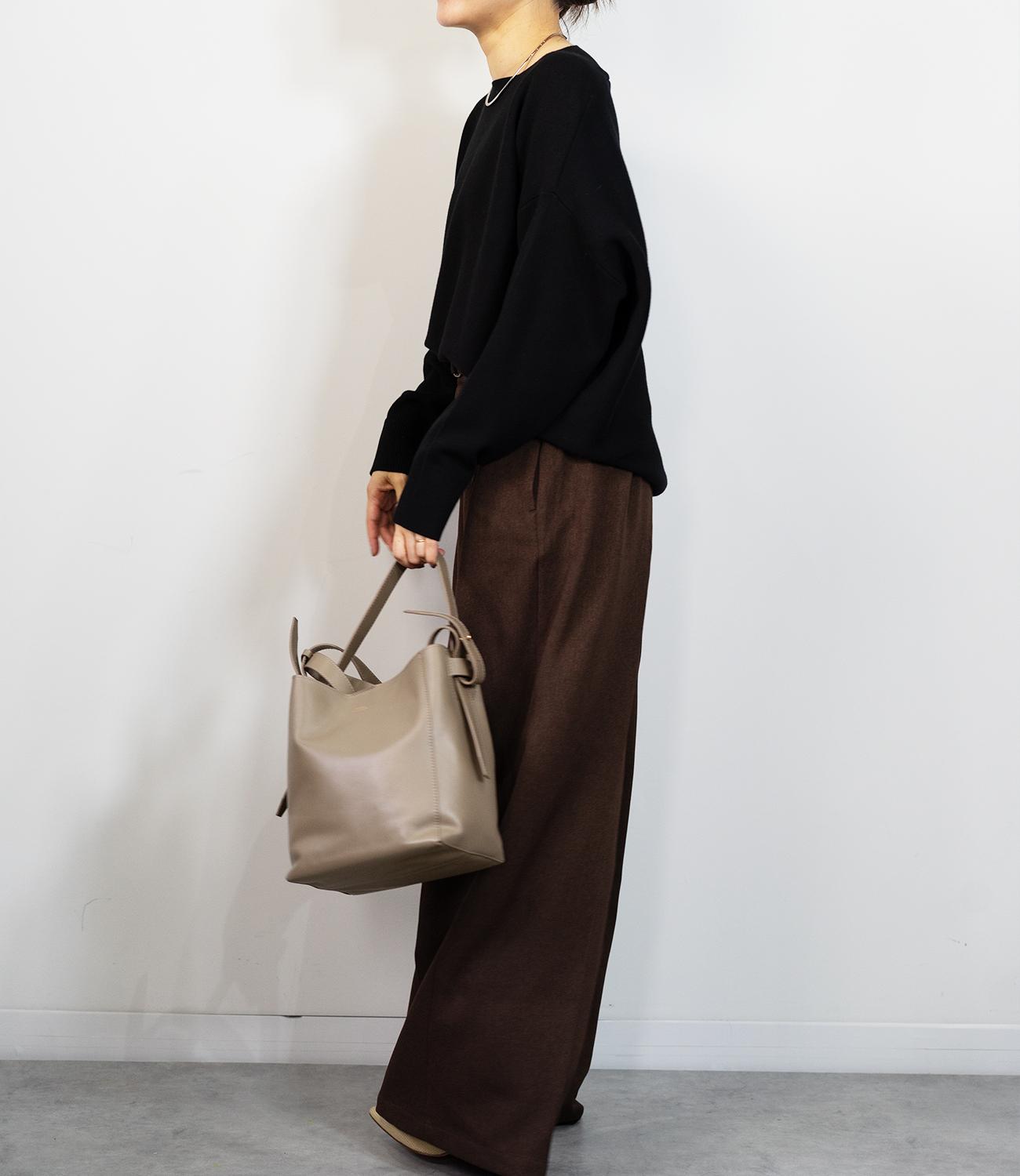 ボートネックコットンニット