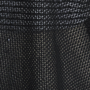 メッシュ スキッパー ニット プルオーバー -ウォッシャブル-