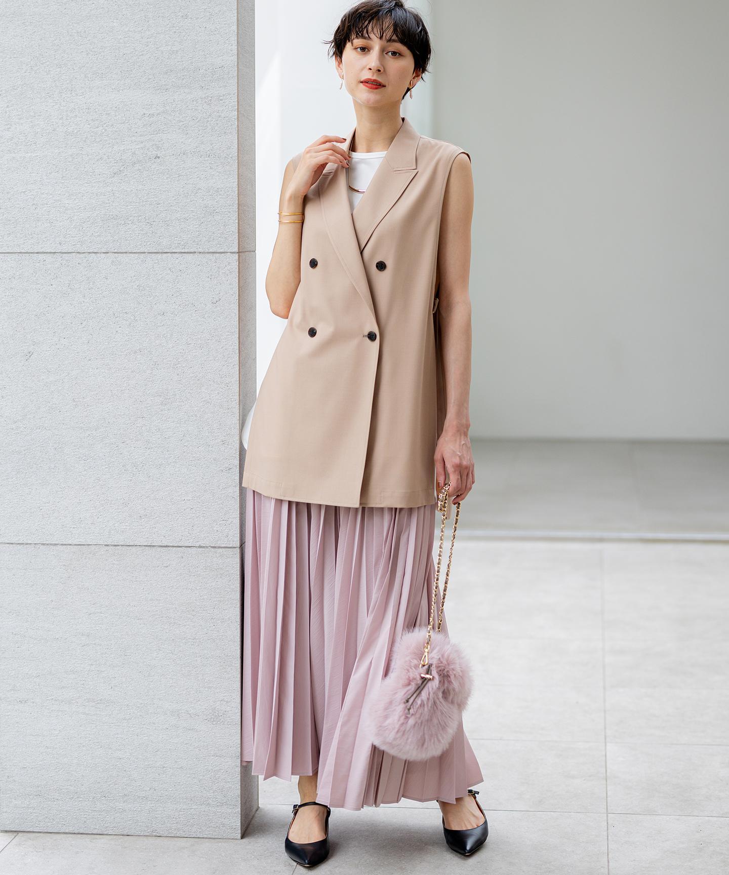 フェイクファー チャーム バッグ