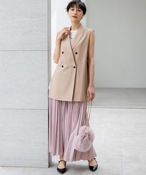 フェイクファー チャーム バッグ