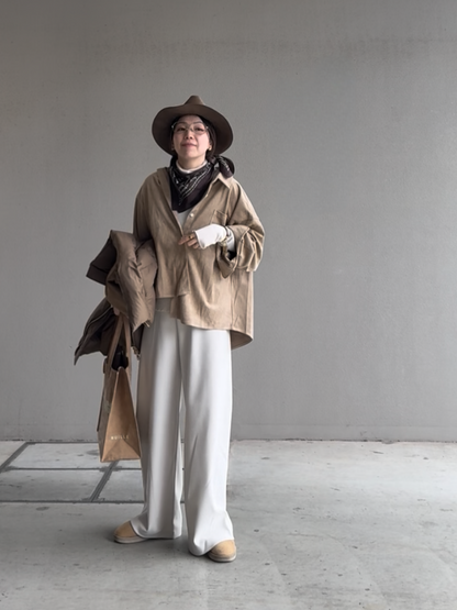 バンディングイージーワイドパンツ