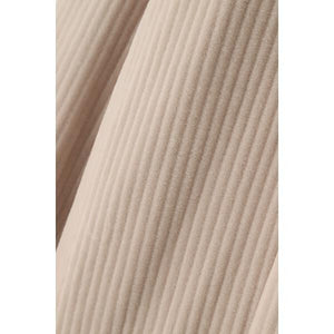 コーデュロイボンバーフーデッドカーディガン