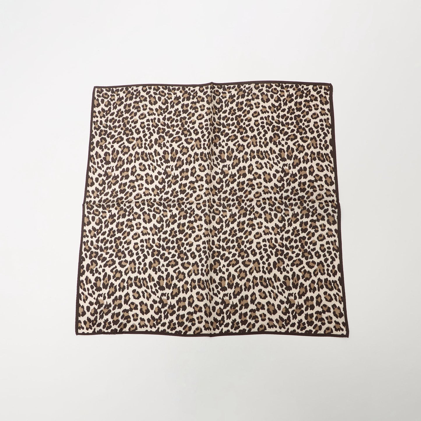 シルク レオパード スカーフ