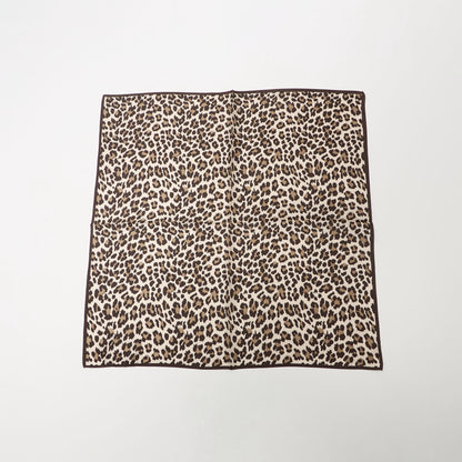 シルク レオパード スカーフ