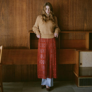 2WAY レース ロング スカート