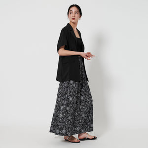 【WEB限定 Wardrobe DAILY MINIMAL】ハーフスリーブ ドルマンジャケット -ウォッシャブル-