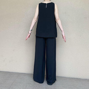 ノースリ ワイドスラックスセットアップ