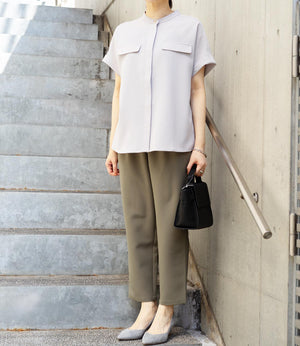 美シルエットテーパードパンツ