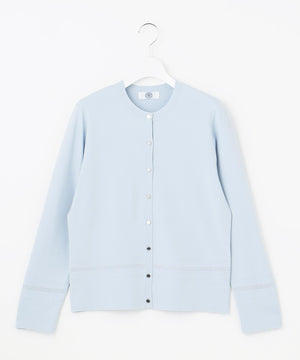 RAYON ELITE STRETCH クルーネック カーディガン