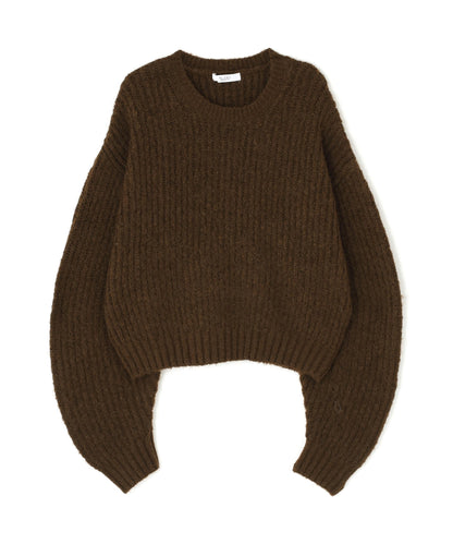 クロップドアゼフォルムニット