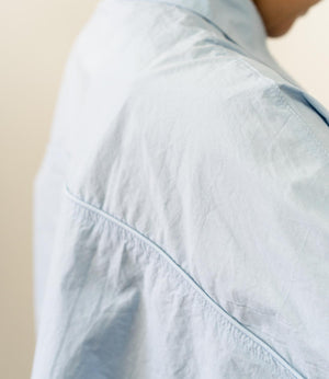 ギャザースリーブ半袖シャツ