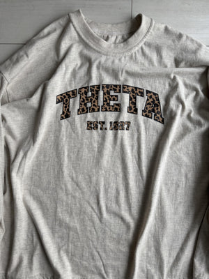 レオパードロゴロングTシャツ