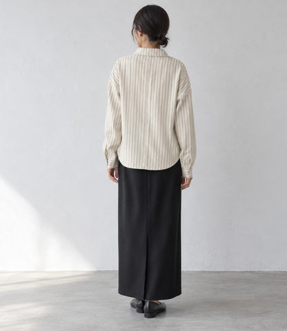 ウエストシェイプクロップドシャツ