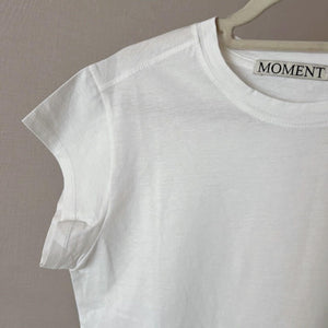 キャップスリーブシルケットTシャツ