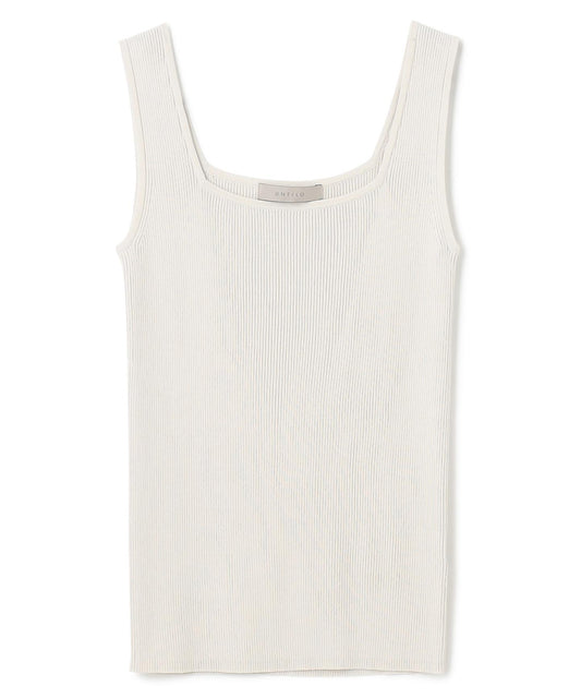 スゴ機能 リブタンクトップ